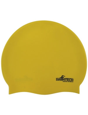 SwimTech  Silicone Cap - Yellow